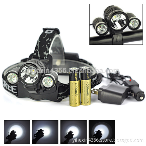 Boruit CREE XML T6 LED Reachargeable Zoomable USB Charging Headlamp